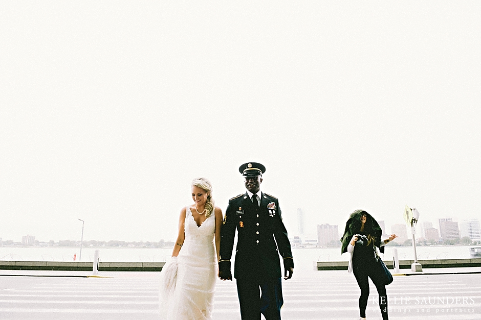 Detroit renaissance center wedding photos